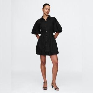 NWT GAP Bubble Mini Button Down Shirt Dress